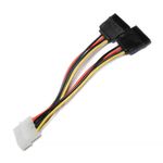 6'' ATX Molex Power to SATA Power Adapter